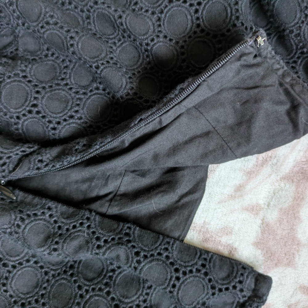 Garnet Hill Black Eyelet Dress - Picture 8 of 13